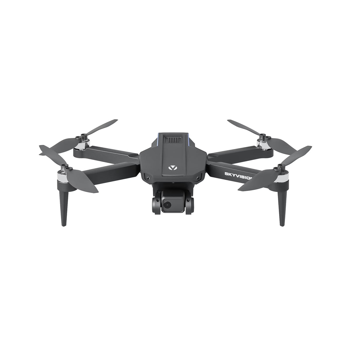 Skyvision 4K Ultra HD GPS Foldable Video Drone with 4.3" Display Controller, Brushless Motors, 1-Axis Gimbal, VR Headset, 17-Minute Flight Time & Travel Carry Case