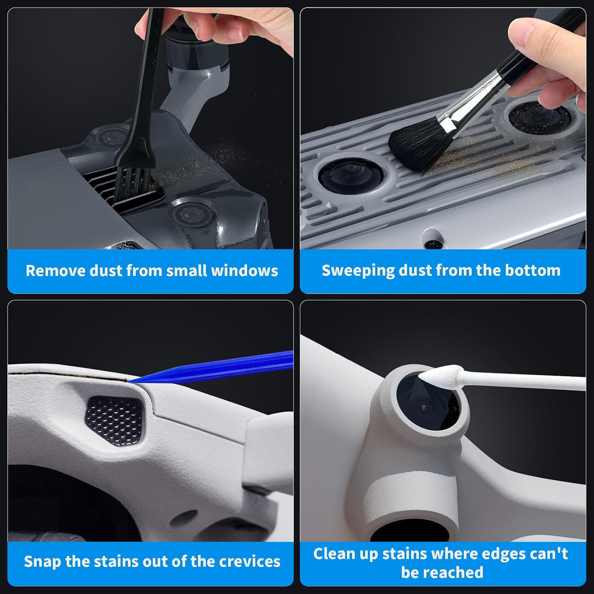Drone Cleaning Kit for DJI, Holy Stone, Scoot, FPV Drone, Drone Accessories