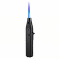 Outdoor Windproof Lighter, Torch Lighter, Blue Flame Lighter with Safety Lock, Suitable for Candles, Barbecue, Stove Walls, Camping Gifts excluding Butane Gas