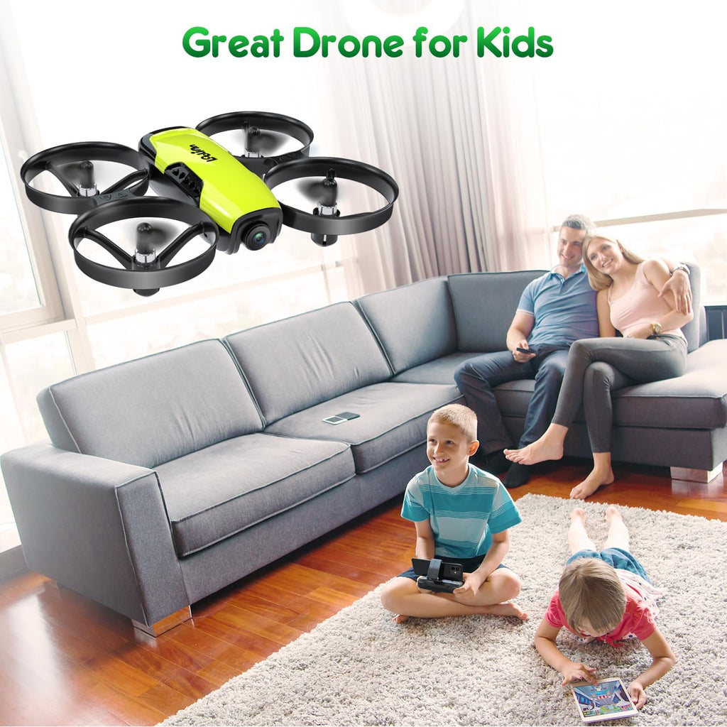 | Drone for Kids 8+ Gift with Camera - Mini Drone with 90° Adjustable Camera, Safe for Kids to Play, Easy to Fly, Photos and Videos, Includes Three Batteries (Gift for Kids)