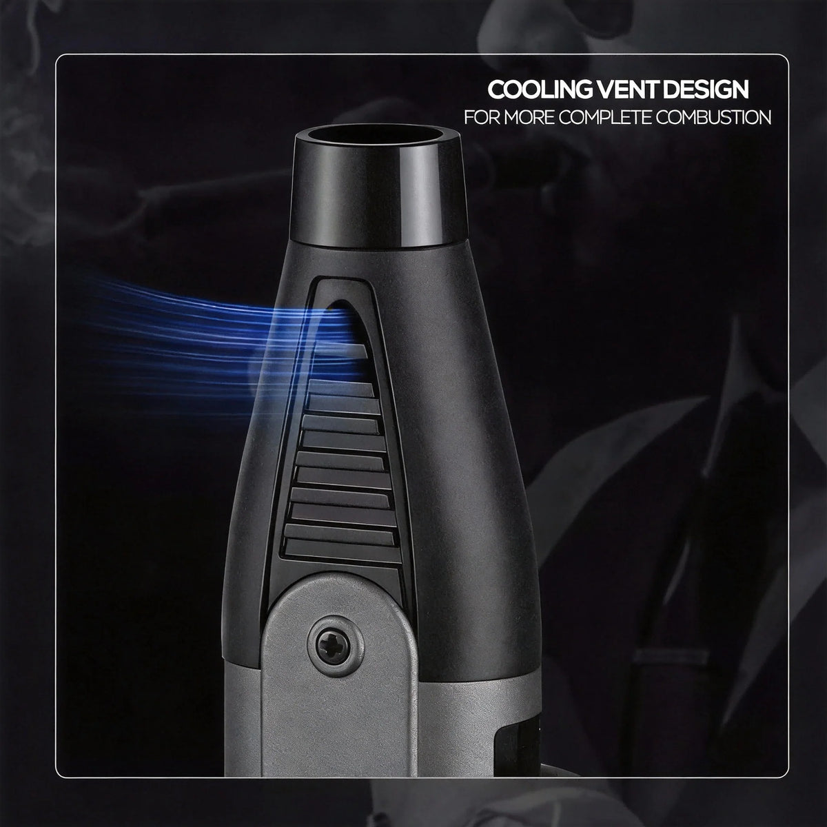 Outdoor Windproof Lighter, Torch Lighter, Blue Flame Lighter with Safety Lock, Suitable for Candles, Barbecue, Stove Walls, Camping Gifts excluding Butane Gas