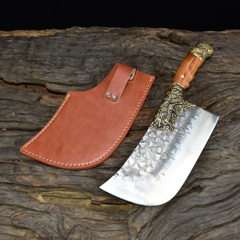 Household Bone Chopping Hand-Forged Kitchen Knife Dual-Use Knife Ghost Hand Made Chef Knives