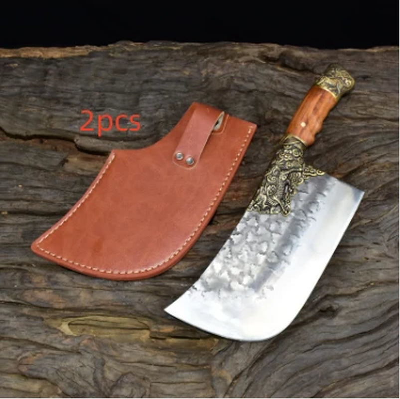 Household Bone Chopping Hand-Forged Kitchen Knife Dual-Use Knife Ghost Hand Made Chef Knives
