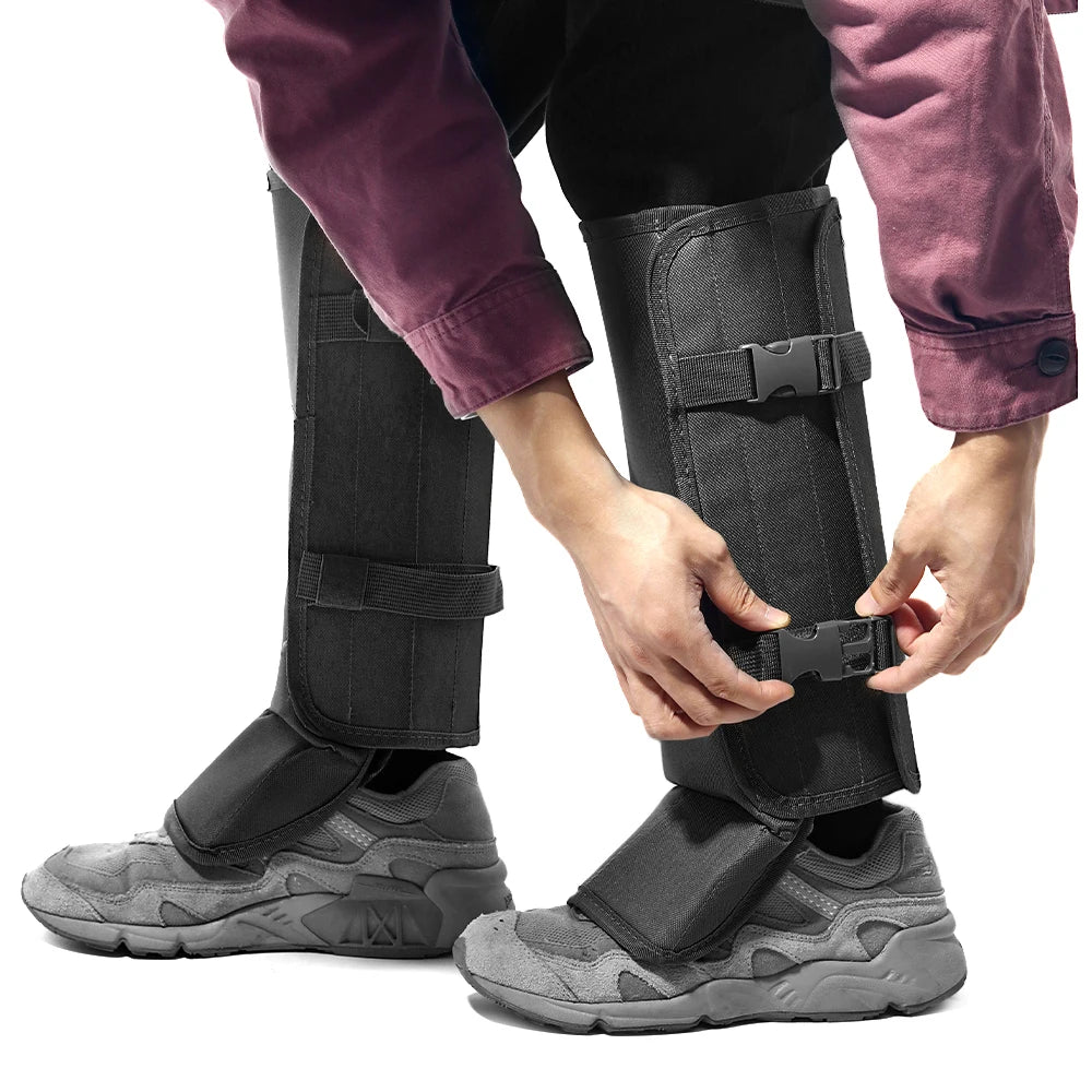 1 Pair Snake Gaiters for Leg Protection Outdoor Hiking Anti-Snake Gaiters Adjustable Snake Bite Protection