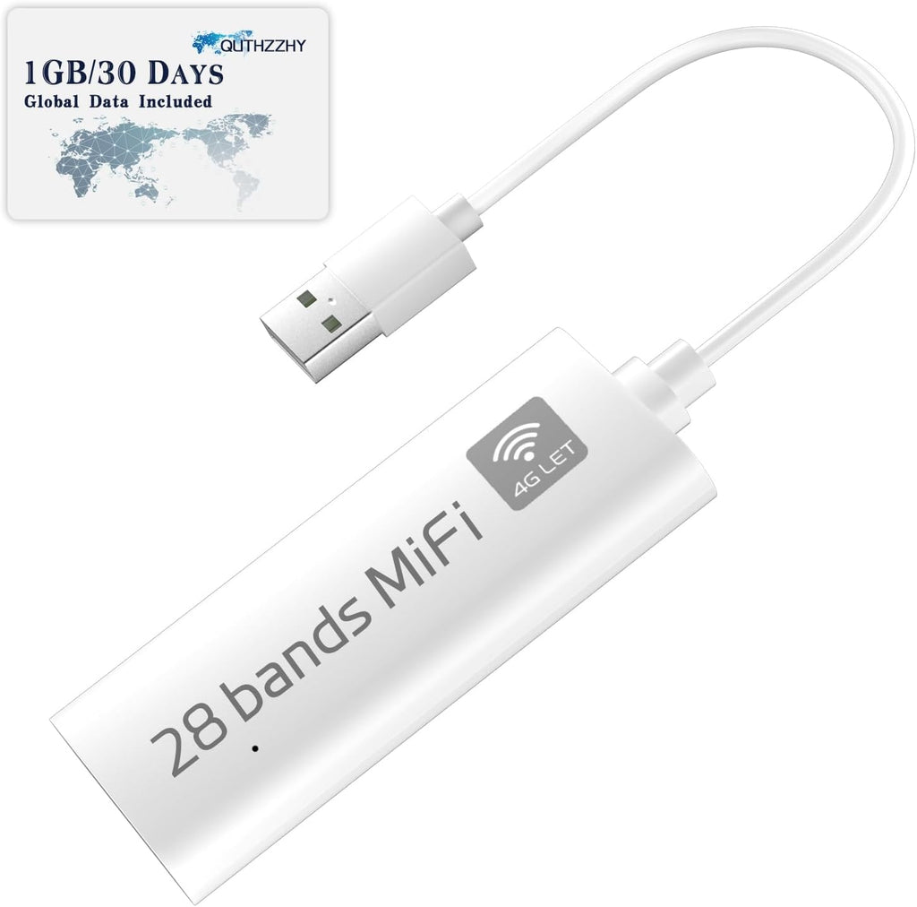 4G LTE Portable Wifi Hotspot for Travel in 200+ Countries,1Gb Data 30 Days