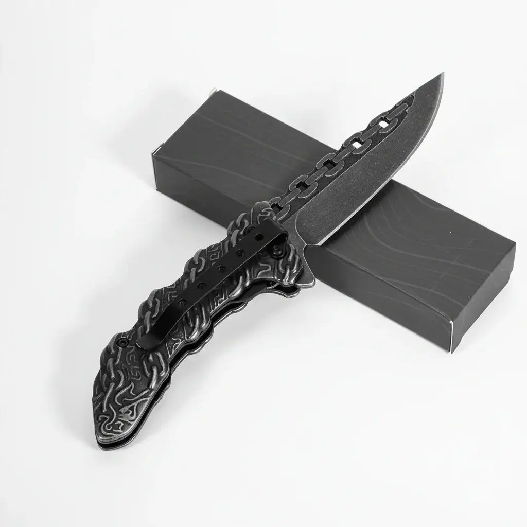 Stainless Steel Folding Knife Portable Utility Knife for Camping