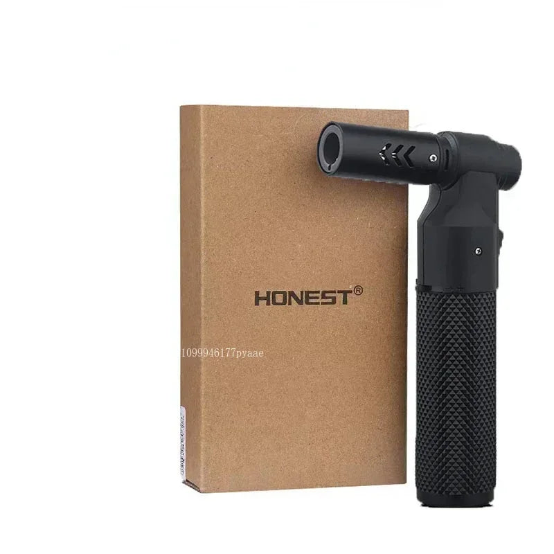 HONEST Gas Lighter Jet Butane Cigar Lighter Windproof Kitchen Tube Barbecue Metal Jewelry Welding Lighter Outdoor Gadgets Formen