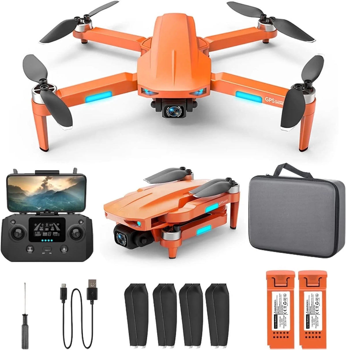 HHD Remote Controlled Aerial Drones W/ Accessories Included