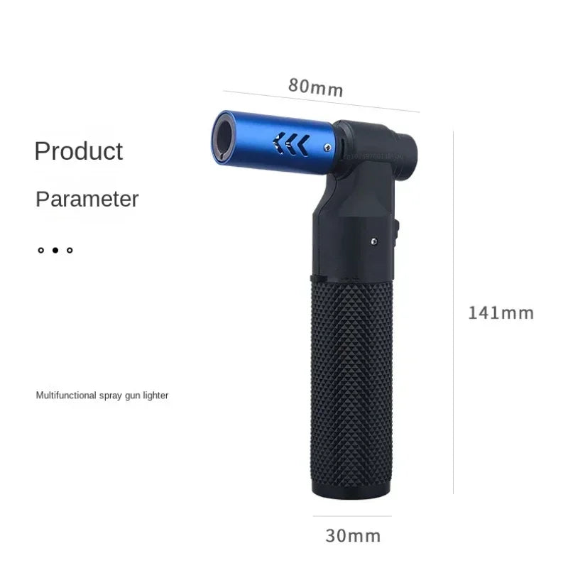 HONEST Gas Lighter Jet Butane Cigar Lighter Windproof Kitchen Tube Barbecue Metal Jewelry Welding Lighter Outdoor Gadgets Formen