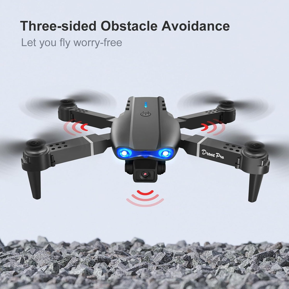 FPV Drone with 1080P Dual HD Cameras Upgraded Version RC Quadcopter for Adults, Beginner Wifi RC Drone Live Video, One Key Take Off/Land