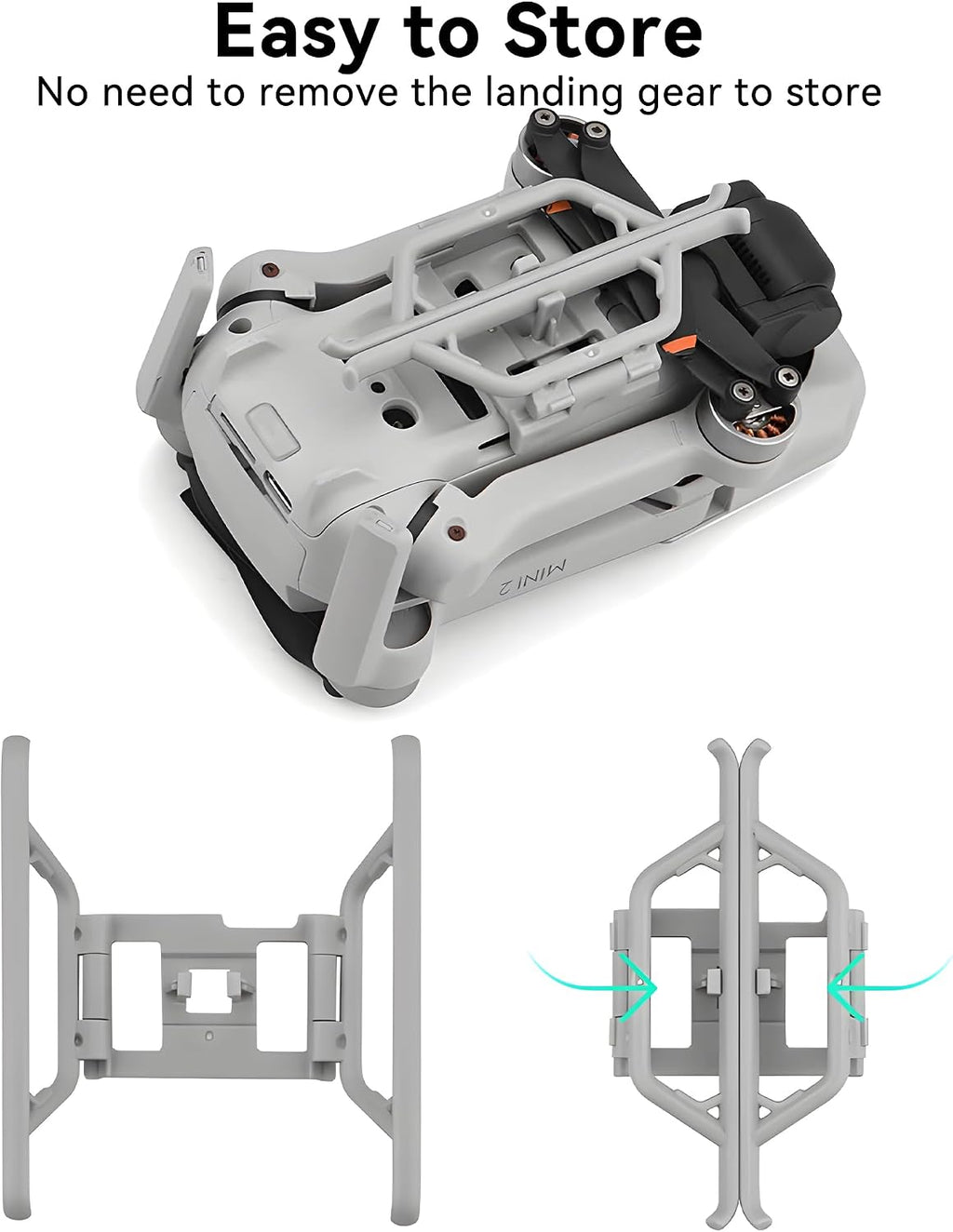 Mini 2 Se/Mini 4K Landing Gear Foldable Quick Release Extension Leg for DJI Mini 2 Series Drone Accessories
