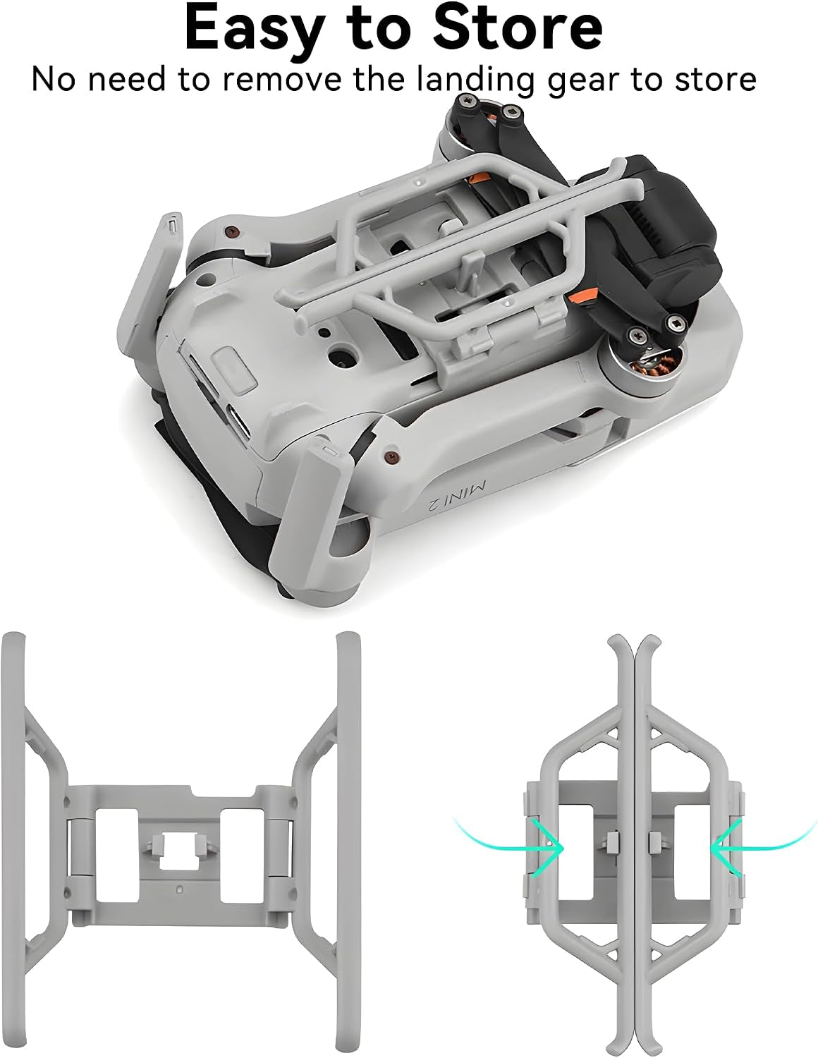 Mini 2 Se/Mini 4K Landing Gear Foldable Quick Release Extension Leg for DJI Mini 2 Series Drone Accessories