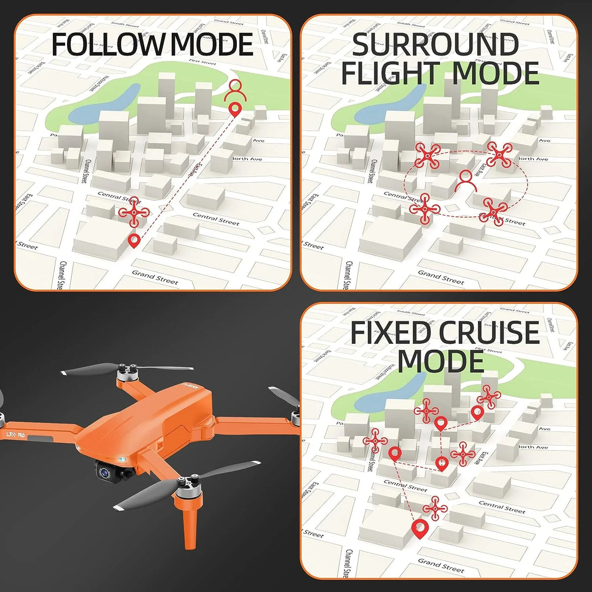 HHD Remote Controlled Aerial Drones W/ Accessories Included