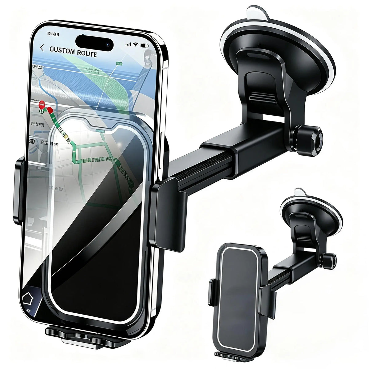 Car Phone Holder 2026 Ultimate Phone Holder for Your Car Windshield Dashboard Cell Phone Car Mount with Patent & Safety Certs for Iphone Samsung Android