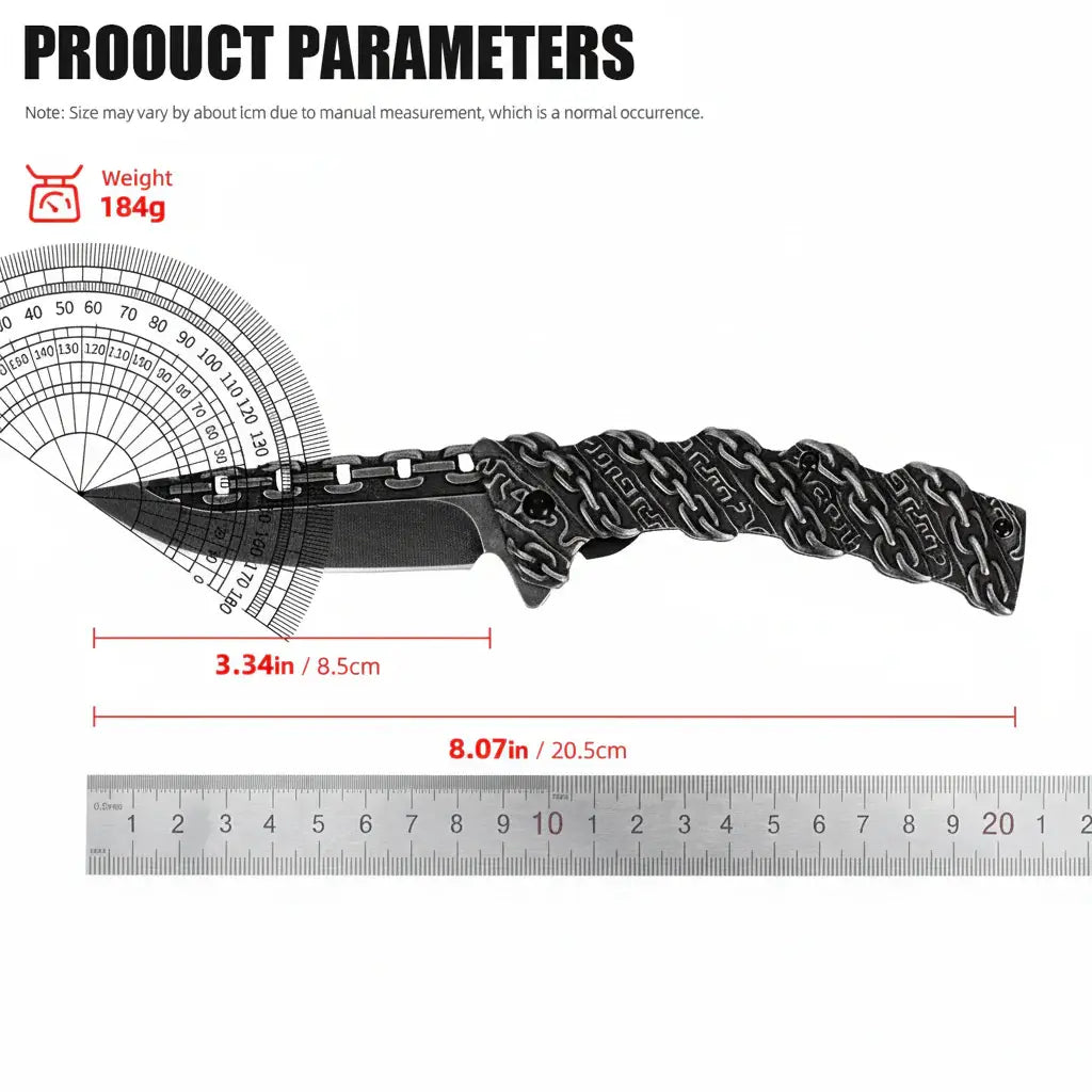 Stainless Steel Folding Knife Portable Utility Knife for Camping