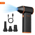 Cordless Air Duster, Portable Keyboard Cleaner, 110000RPM, Rechargeable Battery, Black