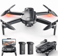 Drones with Camera for Adults 4K,  WF31 GPS Foldable Quadcopter for Beginners with Brushless Motor, 2 Batteries for 50 Min Flight Time, Black