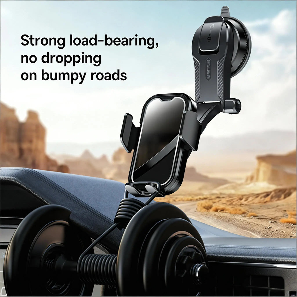 Car Phone Holder 2026 Ultimate Phone Holder for Your Car Windshield Dashboard Cell Phone Car Mount with Patent & Safety Certs for Iphone Samsung Android