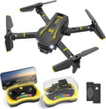 Mini Drone with Camera for Kids, Remote Control Helicopter Toys Gifts for Boys Girls, FPV RC Quadcopter with 1080P HD Live Video Camera, Altitude Hold, Gravity Control, 2 Batteries