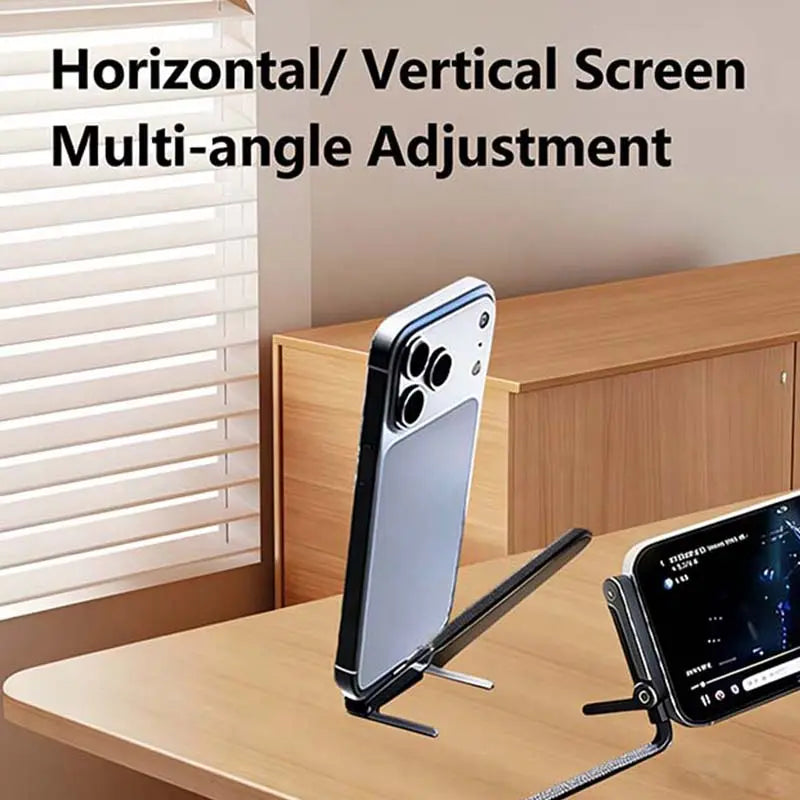240W Super Fast Charging 2-In-1 Invisible Holder Cable with Stand - Portable Electronic Charger Cord for Smartphone, Cellphone, Gaming, Office - Type-C Compatible Mobile Accessory (Black)