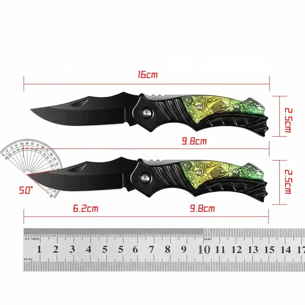 Compact Folding Pocket Knife – 5CR13MOV Stainless Steel EDC Knife for Camping & Everyday Use