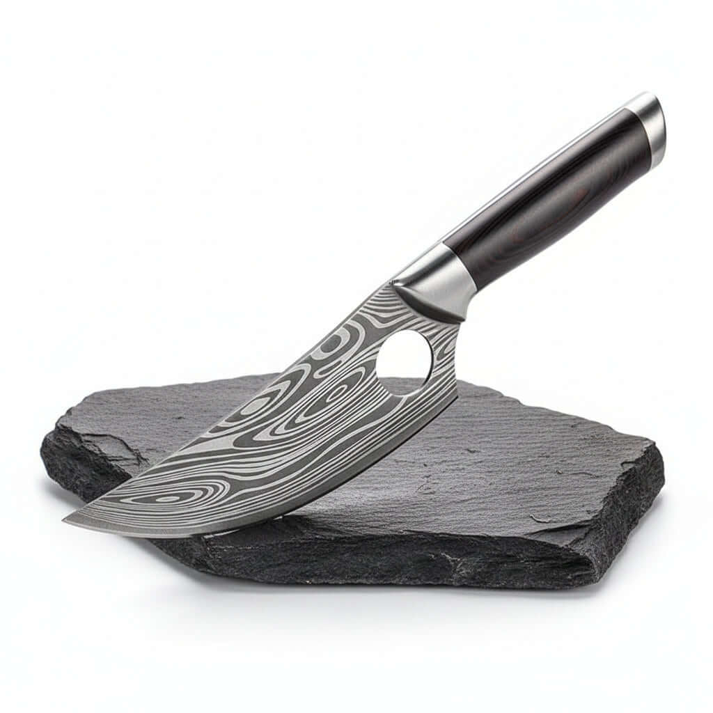Damascus Stainless Steel Folding Knife – Bone Handle EDC Pocket Knife | Multi-Purpose Survival Knife for Men