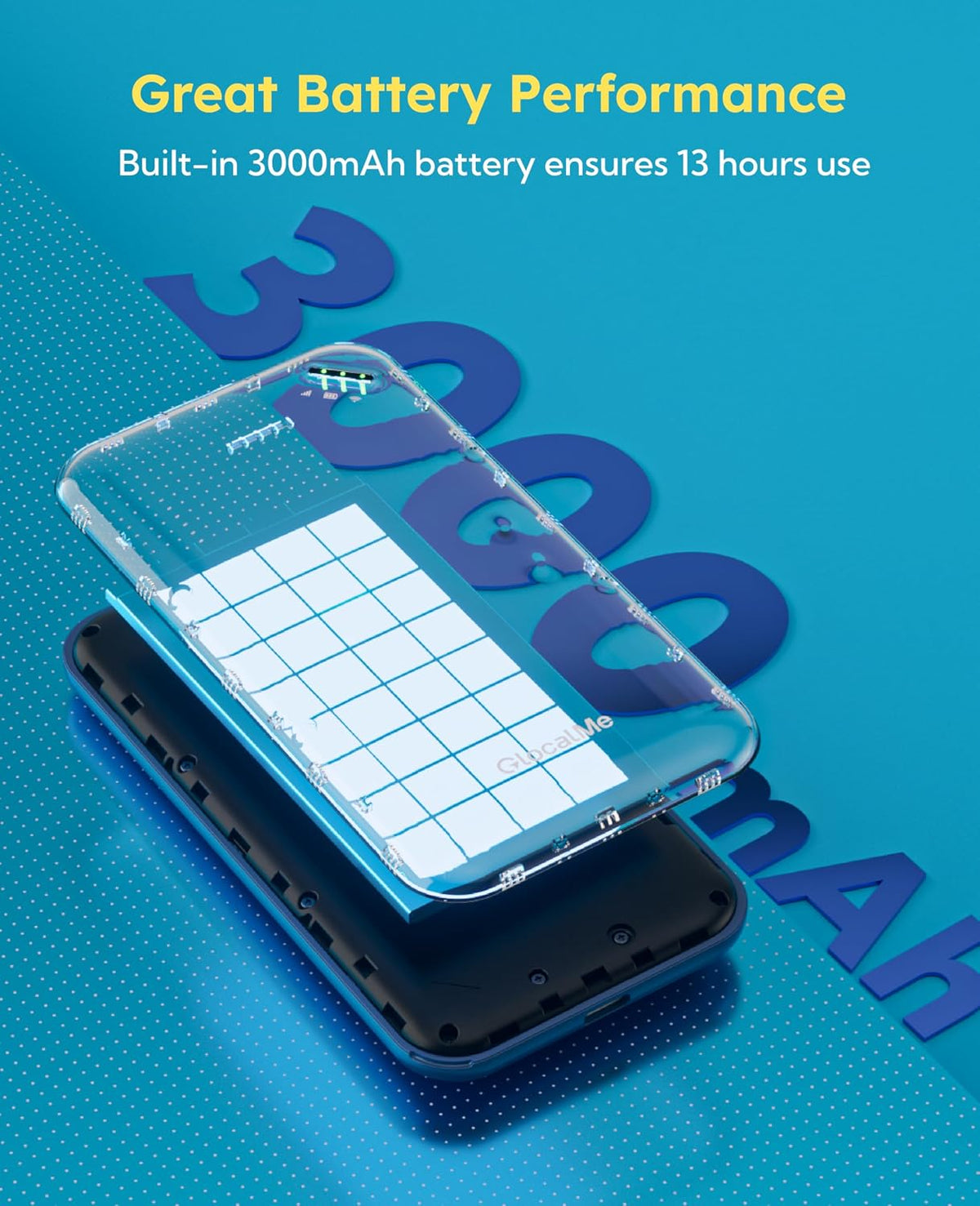 UPP 4G Mobile Hotspot with 60GB US Data &12GB Global Data