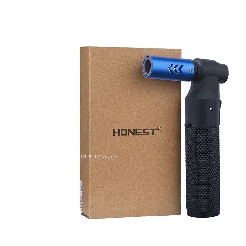 HONEST Gas Lighter Jet Butane Cigar Lighter Windproof Kitchen Tube Barbecue Metal Jewelry Welding Lighter Outdoor Gadgets Formen