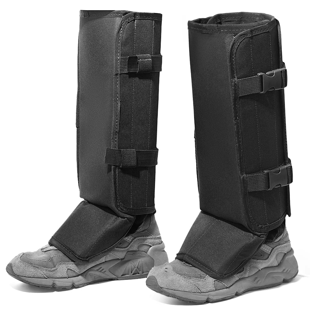 1 Pair Snake Gaiters for Leg Protection Outdoor Hiking Anti-Snake Gaiters Adjustable Snake Bite Protection