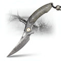 Damascus Steel Folding Knife – Handmade Multi-Function Pocket Knife for Men | EDC & Gift Knife