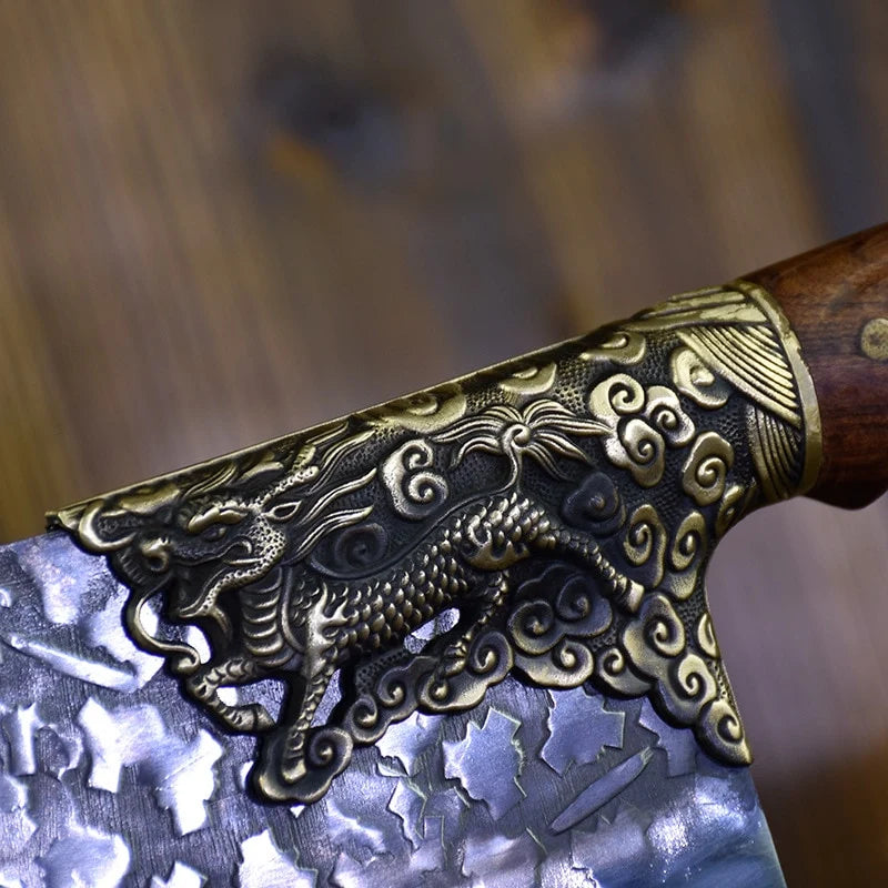 Household Bone Chopping Hand-Forged Kitchen Knife Dual-Use Knife Ghost Hand Made Chef Knives