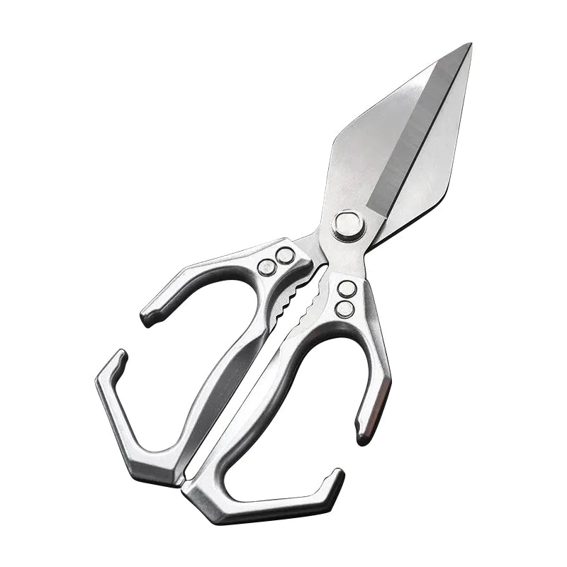 Multifunctional Kitchen Scissor Thickened Chicken Bone Scissors Nut Cracker Kitchen Shears Ergonomic Handle Scissors Fish Meat