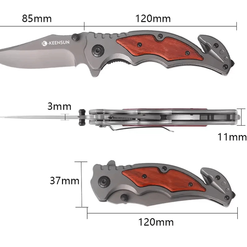 Mini Tactical Folding Pocket Knife | Survival Hunting & Camping Knife
