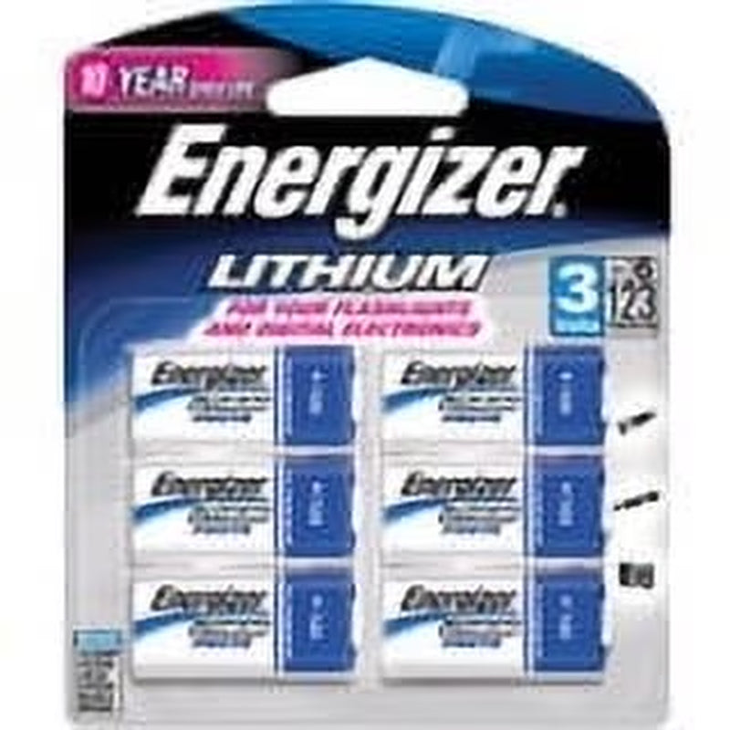 123 3V Lithium Photo Batteries (6 Pack), CR123A High Power Lithium Batteries Compatible with Cameras, Flashlights, Electronics and More