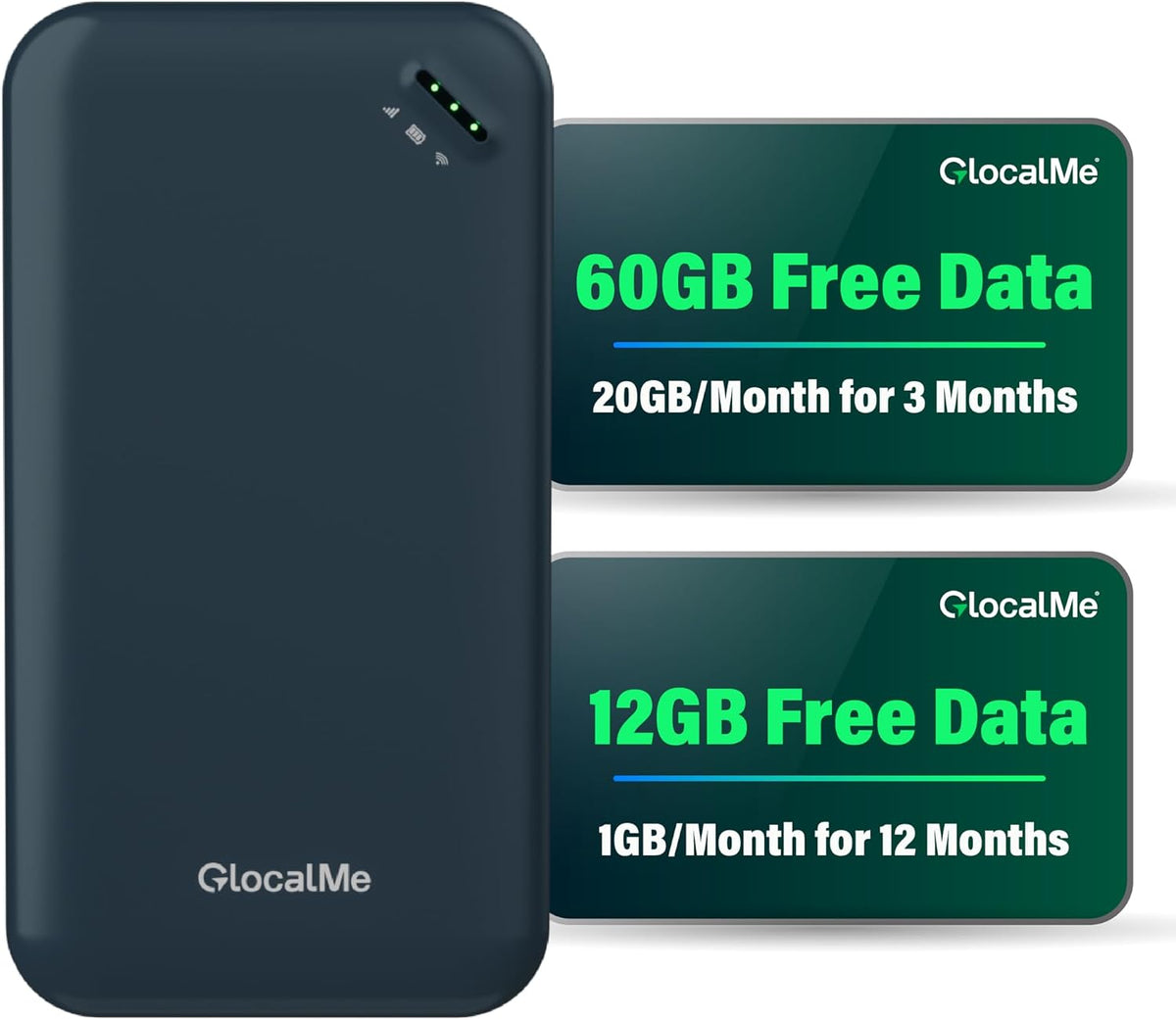 UPP 4G Mobile Hotspot with 60GB US Data &12GB Global Data