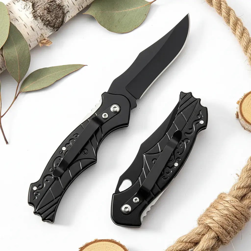 Compact Folding Pocket Knife – 5CR13MOV Stainless Steel EDC Knife for Camping & Everyday Use