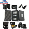 Cigar Case Double Sided Travel Humidor Box Accessories Hygrometer Waterproof