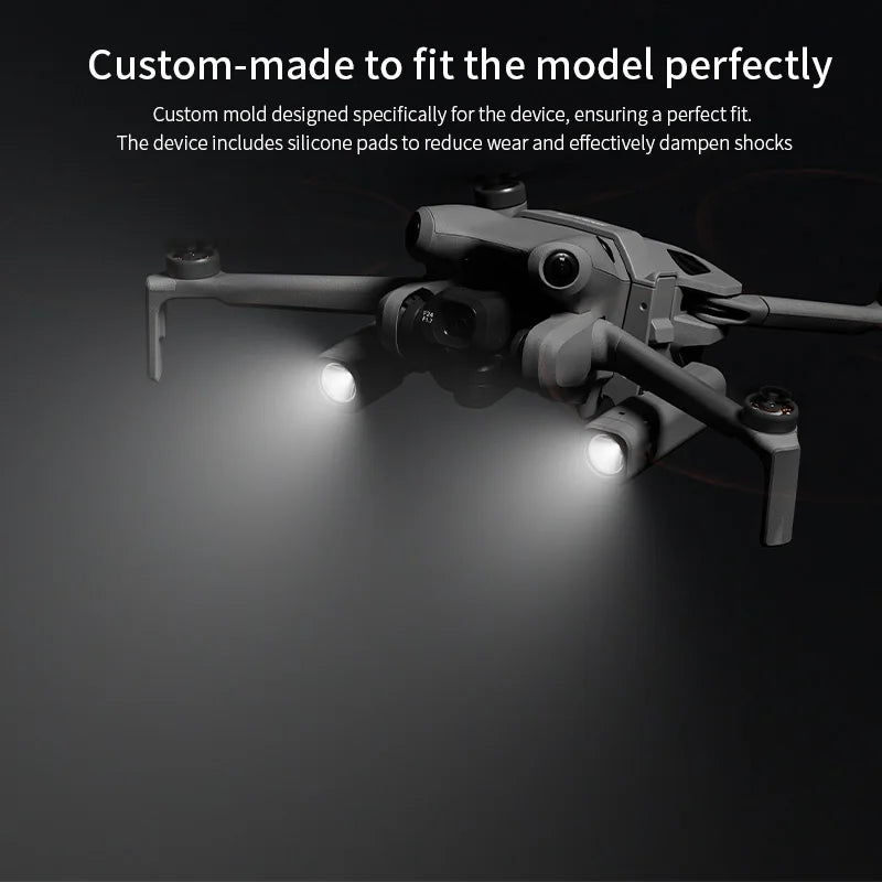 Rechargeable Searchlight for  Mini 4/5 Pro Drone Accessory Searchlight LED Night Flight Signal Light Flashlight Dual Light