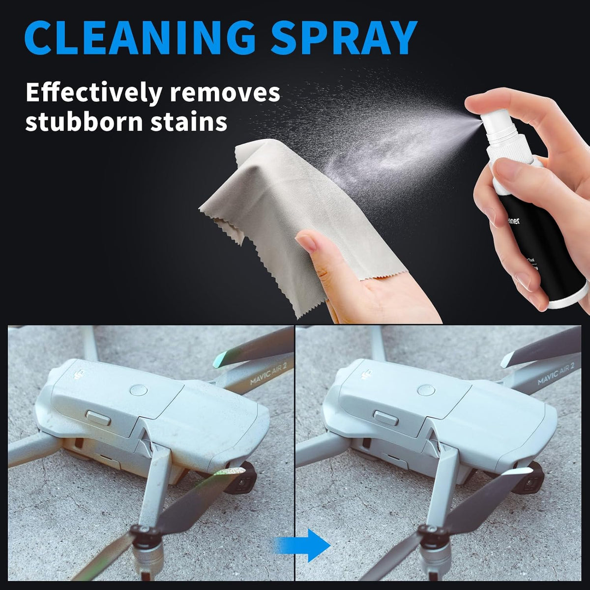 Drone Cleaning Kit for DJI, Holy Stone, Scoot, FPV Drone, Drone Accessories