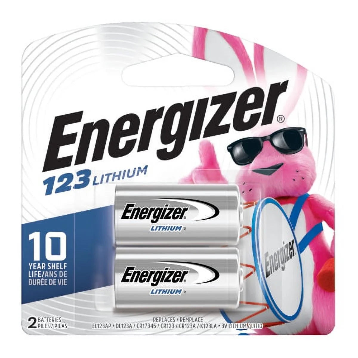 123 3V Lithium Photo Batteries (2 Pack), CR123A High Power Lithium Batteries Compatible with Cameras, Flashlights, Electronics and More