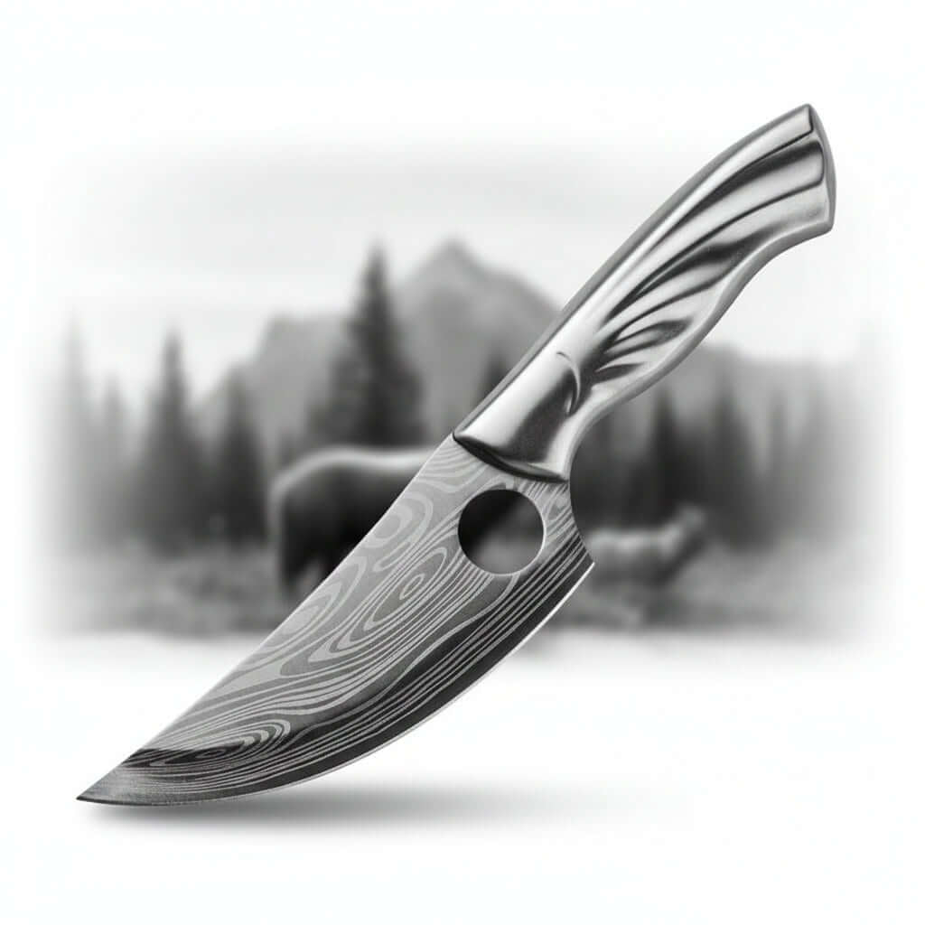 Damascus Stainless Steel Folding Knife – Bone Handle EDC Pocket Knife | Multi-Purpose Survival Knife for Men