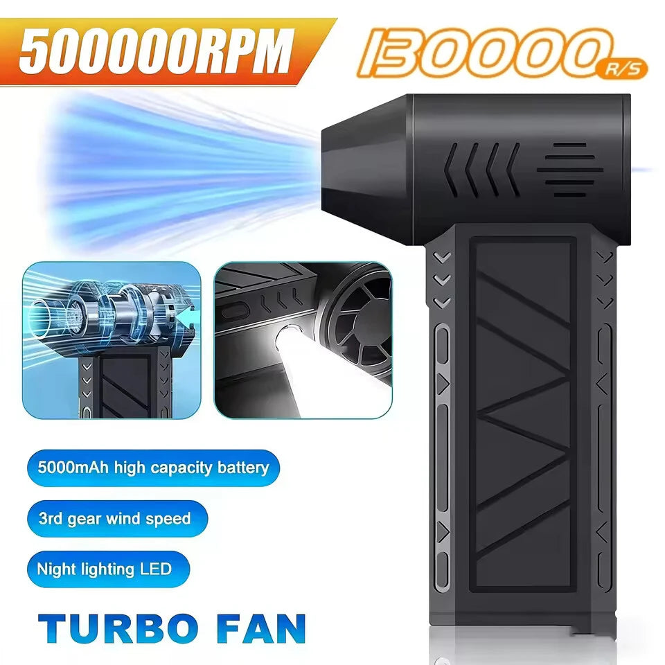 New Turbo Jet Blower 130000RPM Powerful Air Blower Brushless Motor Turbo Fan Jet Fan Cleaning Air Duster Blower Air Puissant Too