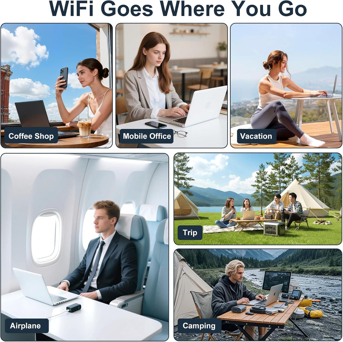 4G LTE Portable Wifi Hotspot for Travel in 200+ Countries,1Gb Data 30 Days