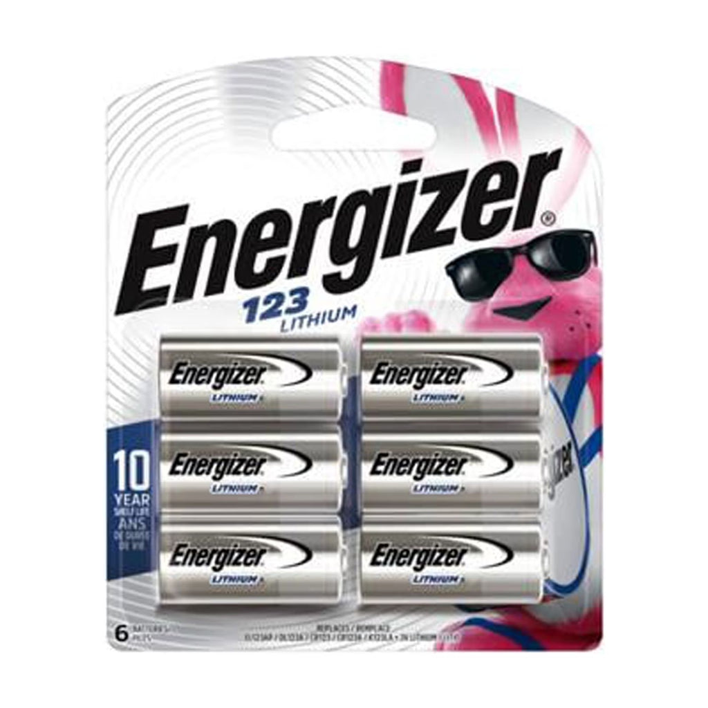 123 3V Lithium Photo Batteries (6 Pack), CR123A High Power Lithium Batteries Compatible with Cameras, Flashlights, Electronics and More