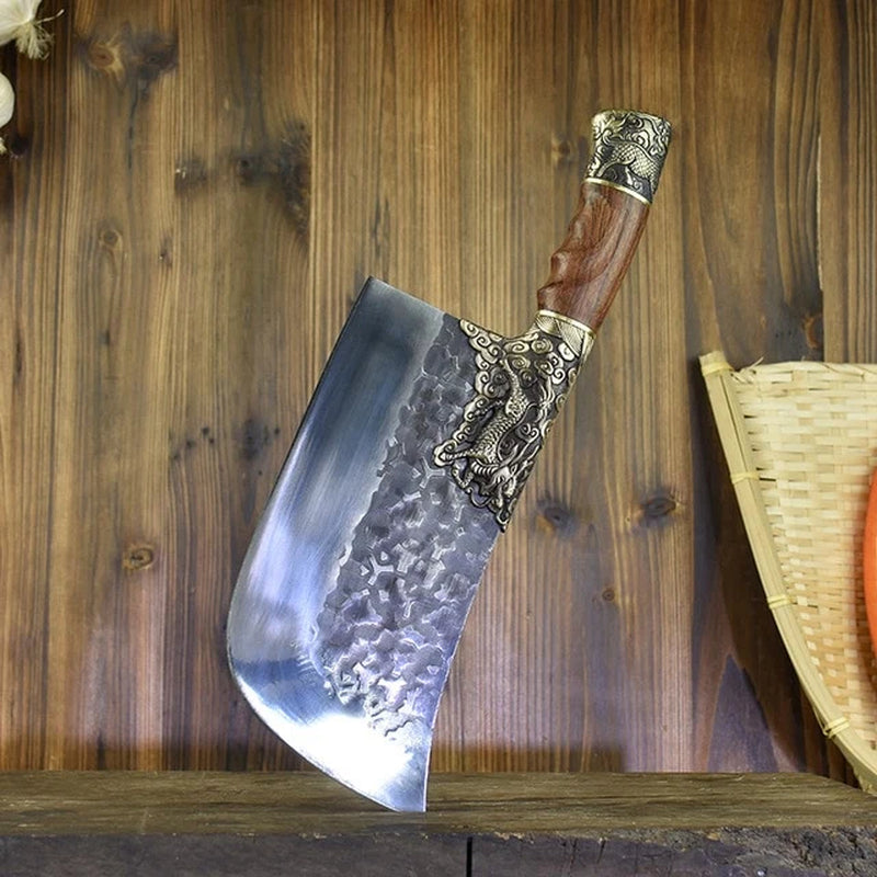 Household Bone Chopping Hand-Forged Kitchen Knife Dual-Use Knife Ghost Hand Made Chef Knives