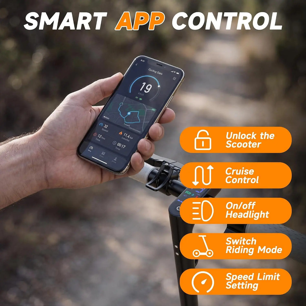 Foldable Adult Electric Commuter Scooter, 350W Motor, 19MPH Max Speed, 15 Mi Range, 8.5" Honeycomb Solid Tires, Dual Braking, Smart App Control, Lightweight Alloy Scooter for Students & Daily Travel