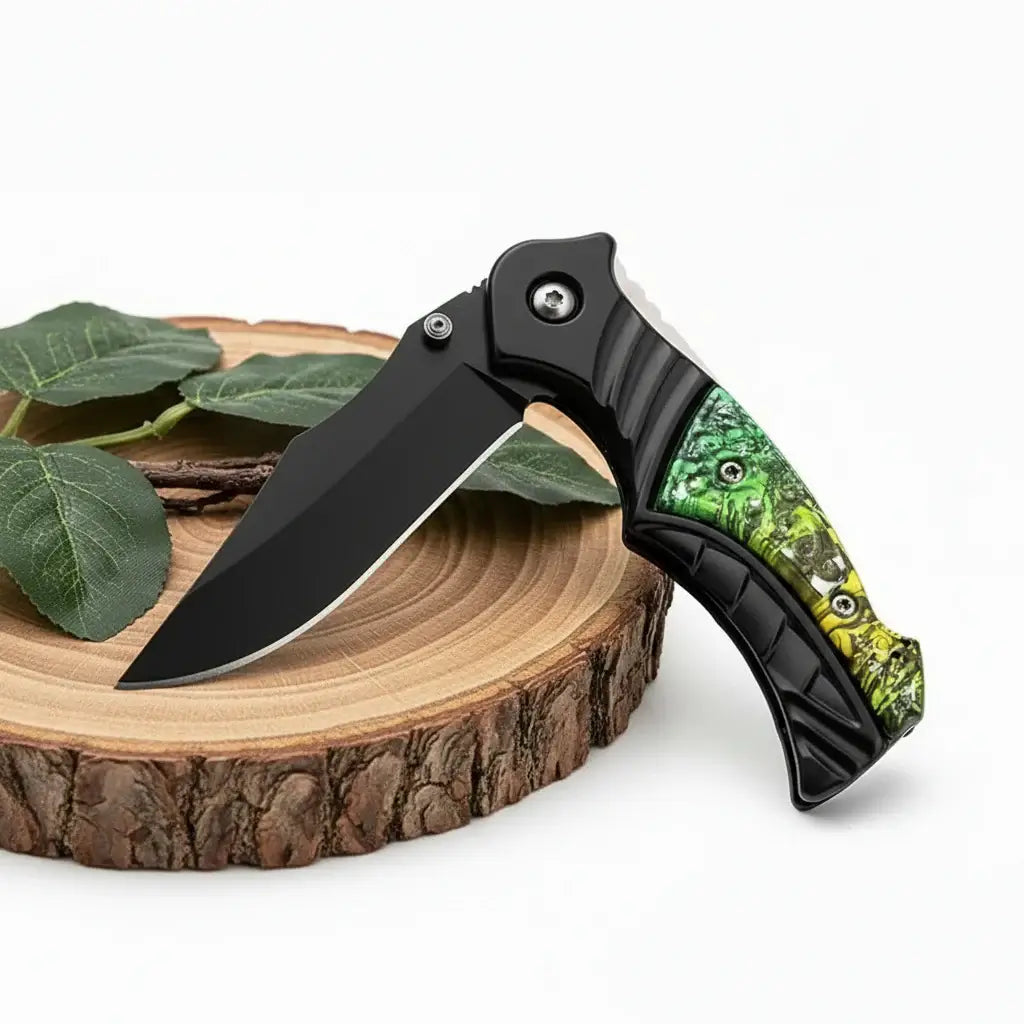 Compact Folding Pocket Knife – 5CR13MOV Stainless Steel EDC Knife for Camping & Everyday Use