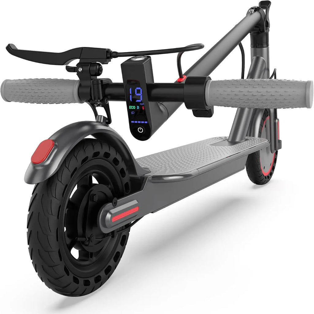 Foldable Adult Electric Commuter Scooter, 350W Motor, 19MPH Max Speed, 15 Mi Range, 8.5" Honeycomb Solid Tires, Dual Braking, Smart App Control, Lightweight Alloy Scooter for Students & Daily Travel