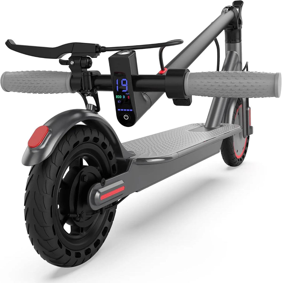 Foldable Adult Electric Commuter Scooter, 350W Motor, 19MPH Max Speed, 15 Mi Range, 8.5" Honeycomb Solid Tires, Dual Braking, Smart App Control, Lightweight Alloy Scooter for Students & Daily Travel