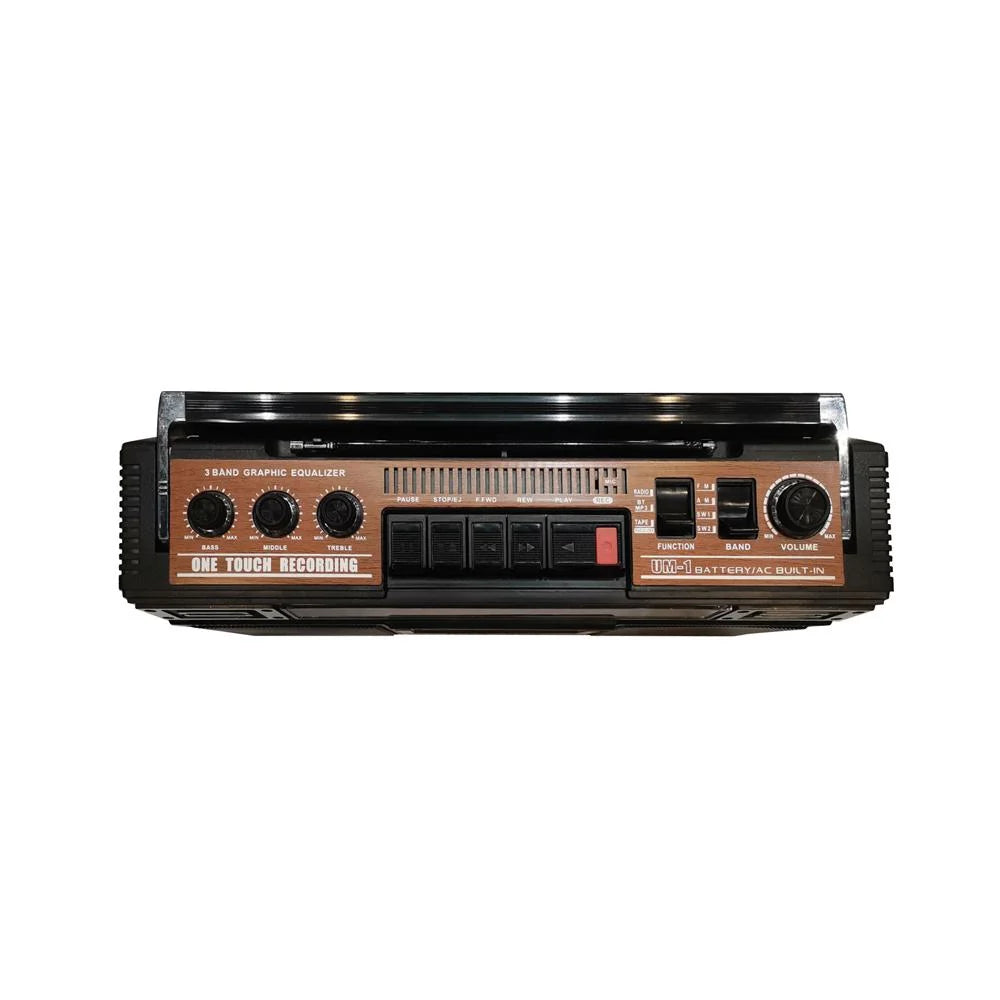 Supersonic 4 Band Bluetooth Radio & Cassette Player + Cassette to Mp3 Converter